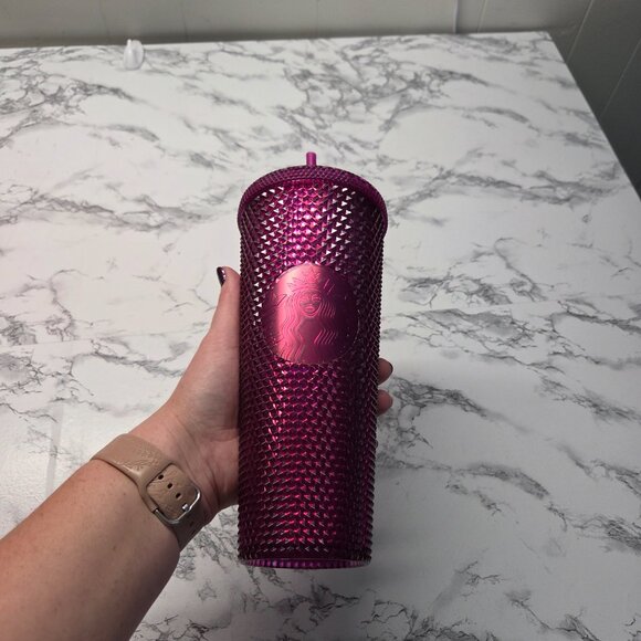Starbucks 24oz Studded Purple Logo Tumbler - Picture 4 of 7
